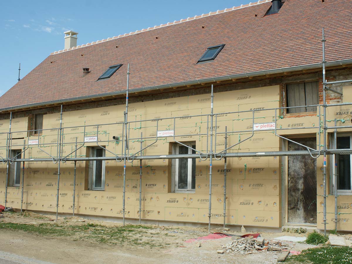 Bamboo flooring in the renovated gîtes — natural materials, Côte d'Or
